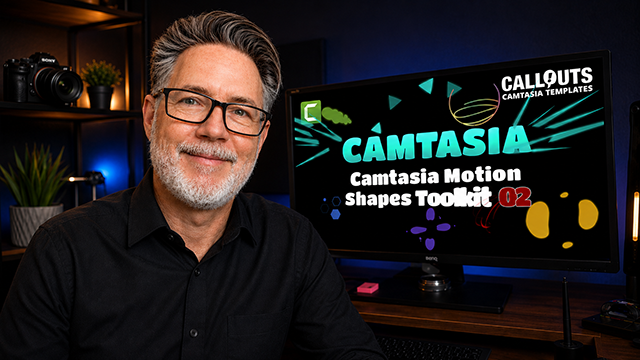 Camtasia in Motion (Again): New Motion Shapes, Video Backgrounds, Logo Music & More