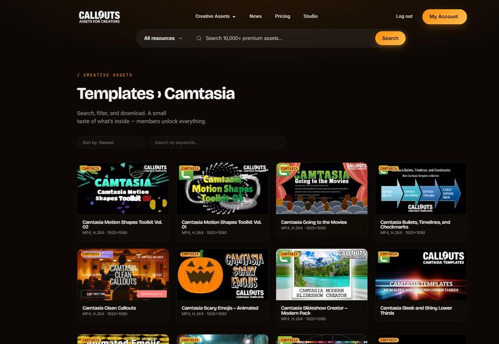 The Camtasia category