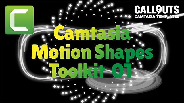 Shape Up, Camtasia: New Motion Shapes Toolkit, Comic Graphics, Logo Music & Bonus Assets