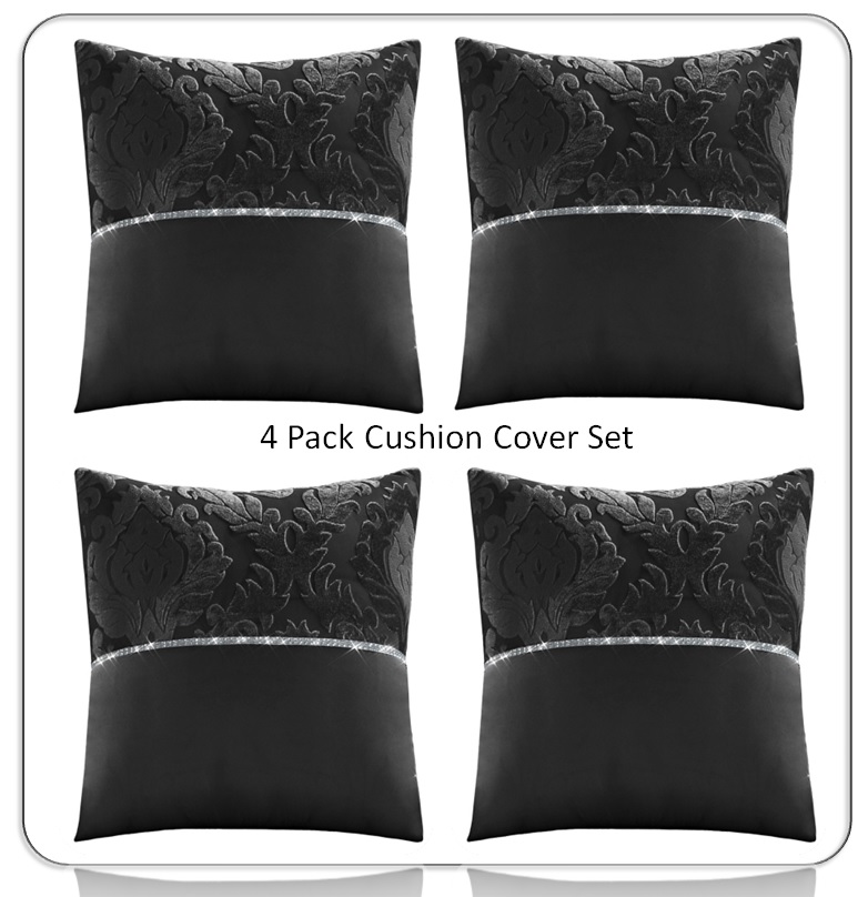 silver crushed velvet cushions