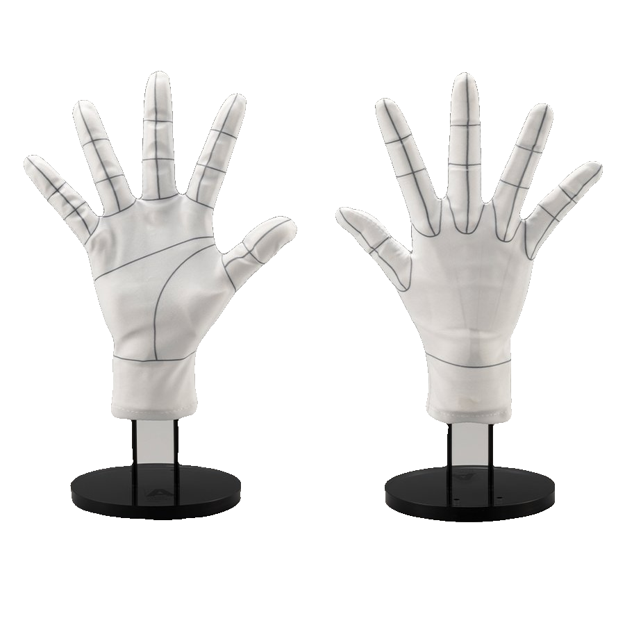 ARTIST SUPPORT ITEM Hand Model Glove/R -Wireframe-, L -Wireframe-