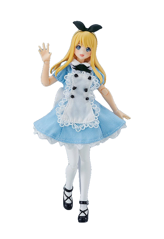figma Female Body (Alice) with Dress + Apron Outfit