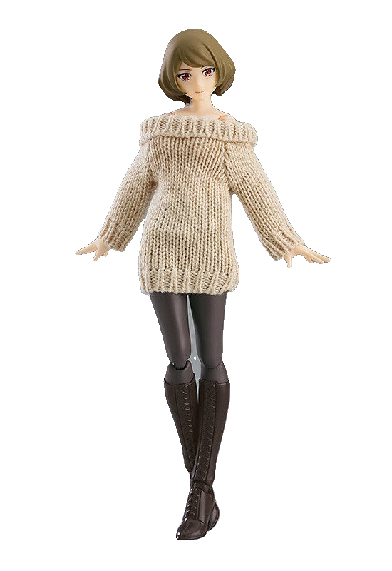 figma Female Body (Chiaki) with Off-the-Shoulder Sweater Dress