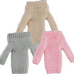 figma Styles Off-the-Shoulder Sweater Dress (Beige/Gray/Pink Beige)