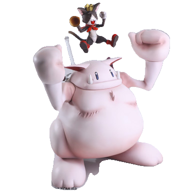 FINAL FANTASY VII BRING ARTS Action Figure - CAIT SITH & FAT MOOGLE