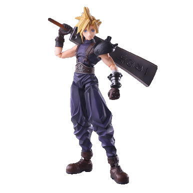 FINAL FANTASY VII BRING ARTS Action Figure - CLOUD STRIFE Hardedge Ver.