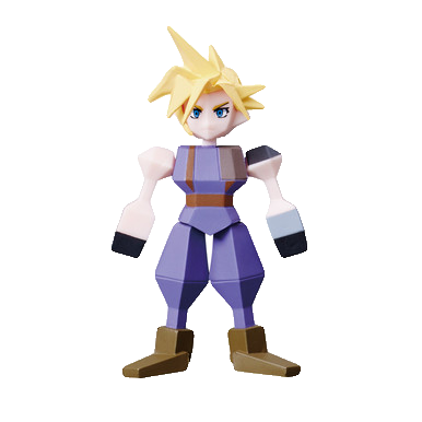 FINAL FANTASY VII Polygon Figure Vol. 1 (display)