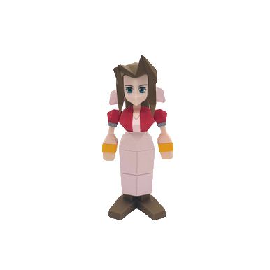 FINAL FANTASY VII Polygon Soft Vinyl Figure - AERITH GAINSBOROUGH