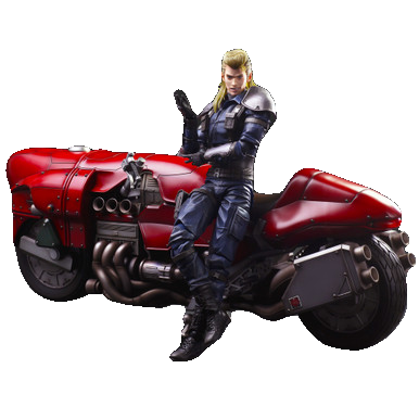 FINAL FANTASY VII REMAKE PLAY ARTS KAI Action Figure - ROCHE & MOTORCYCLE SET