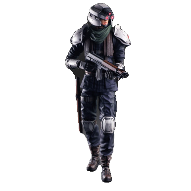 FINAL FANTASY VII REMAKE PLAY ARTS KAI ACTION FIGURE - SHINRA SECURITY OFFICER