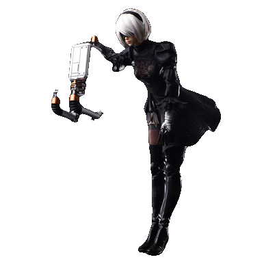 NieR:Automata PLAY ARTS KAI Action Figure 2B (YorRHa No. 2 Type B) Deluxe Ver.