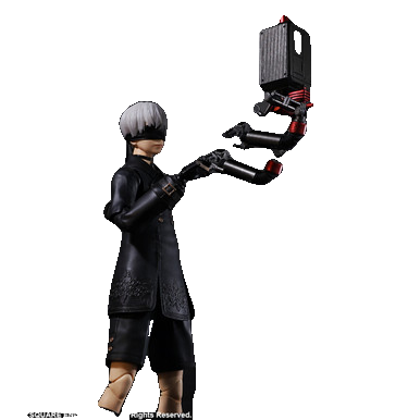 NIER:AUTOMATA PLAY ARTS KAI ACTION FIGURE 9S (YORHA NO.9 TYPE S) DELUXE VER.