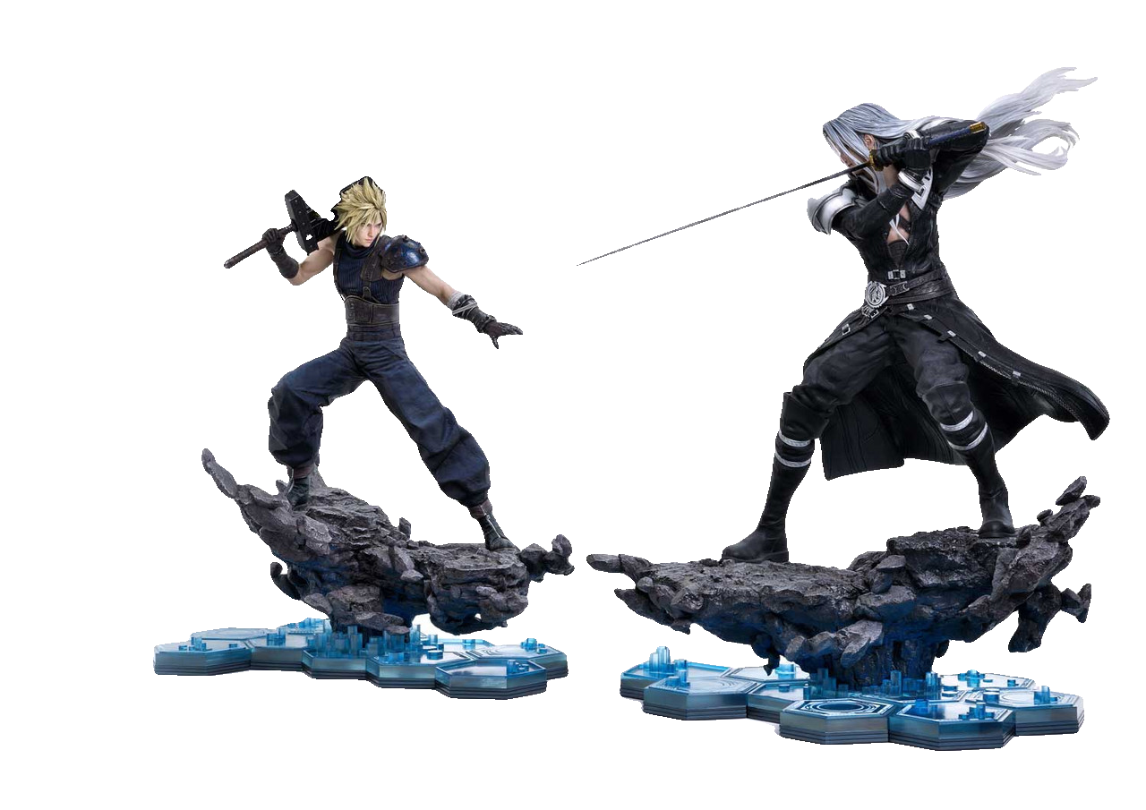 SQUARE ENIX MASTERLINE FINAL FANTASY VII REBIRTH 1/4 Scale - CLOUD STRIFE vs. SEPHIROTH