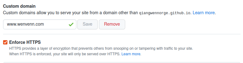 GitHub Pages Custom Domain