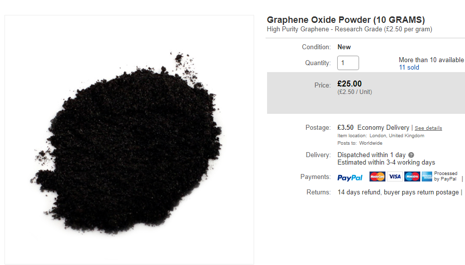 fake graphene powder