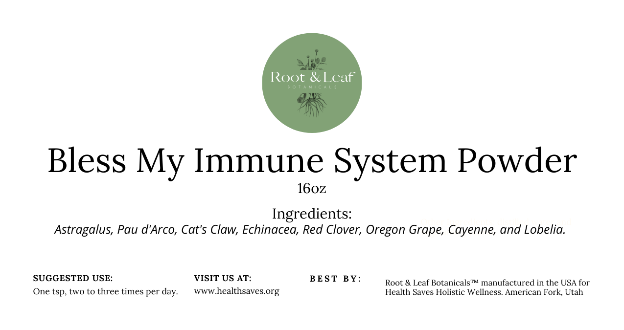 Bless My Immune System 16oz Bulk Powder