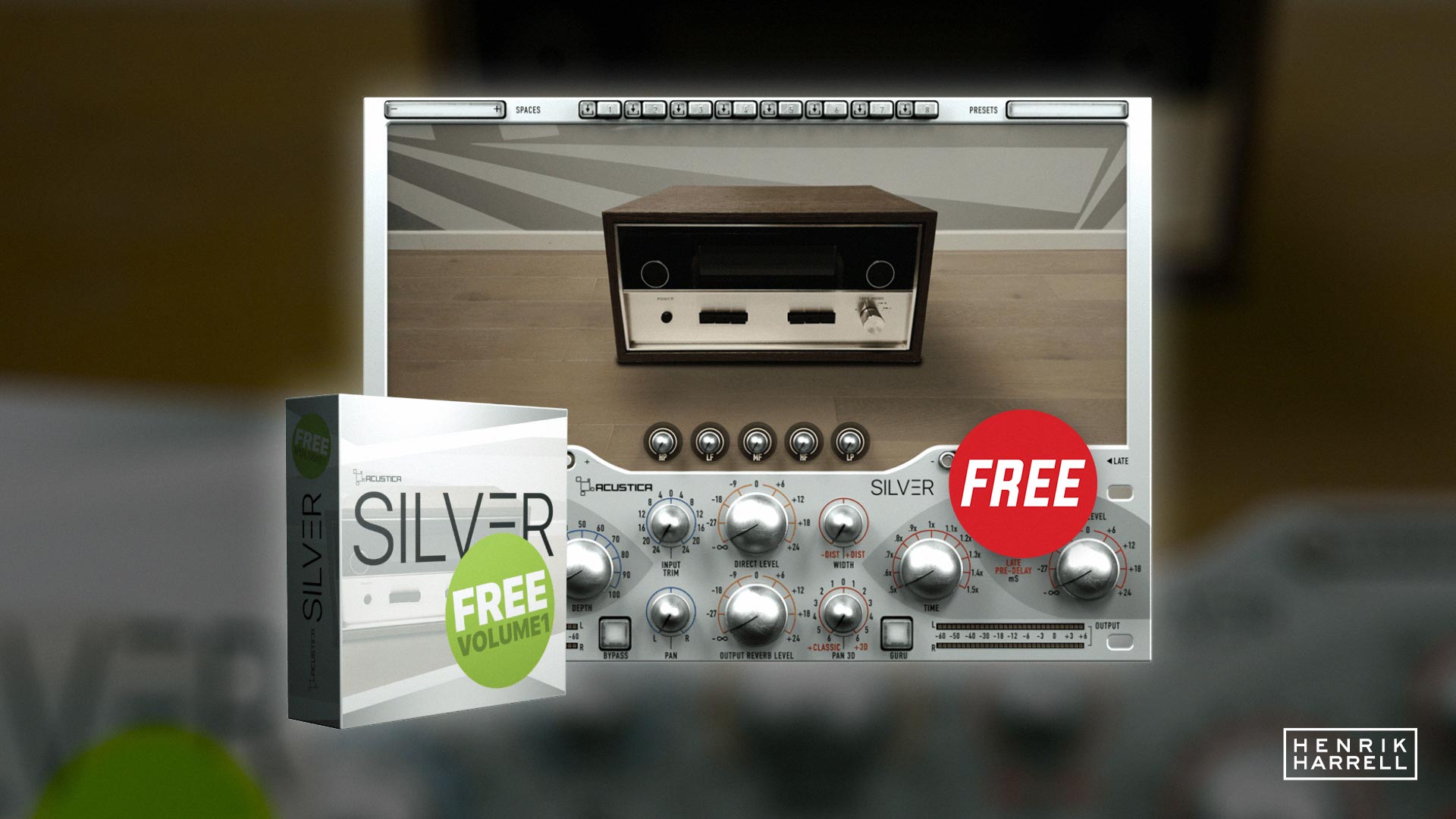 Acustica Audio Is Offering Silver Volume 1 Reverb for Free.