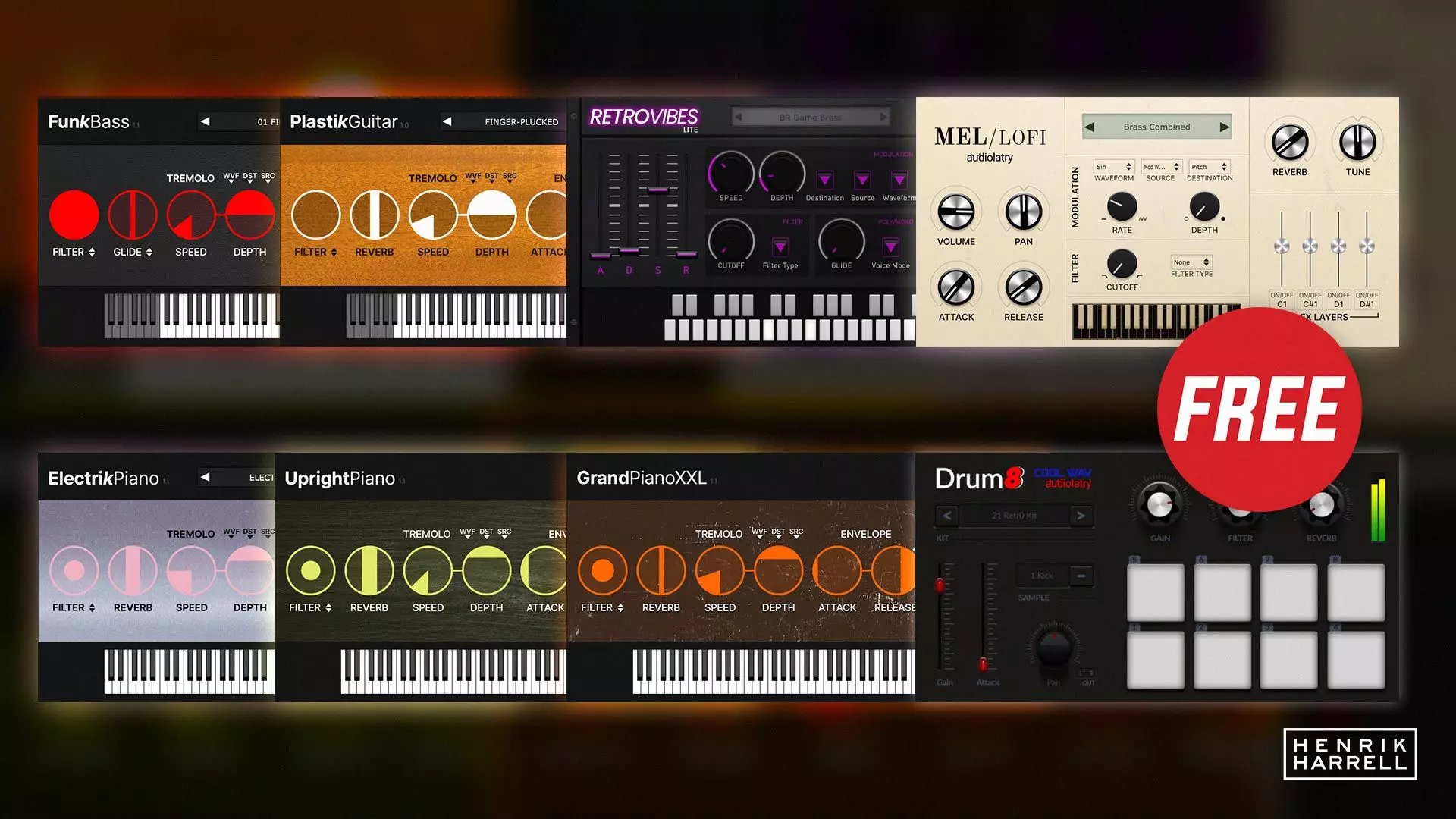 Free Virtual Instrument Plugins From Audiolatry