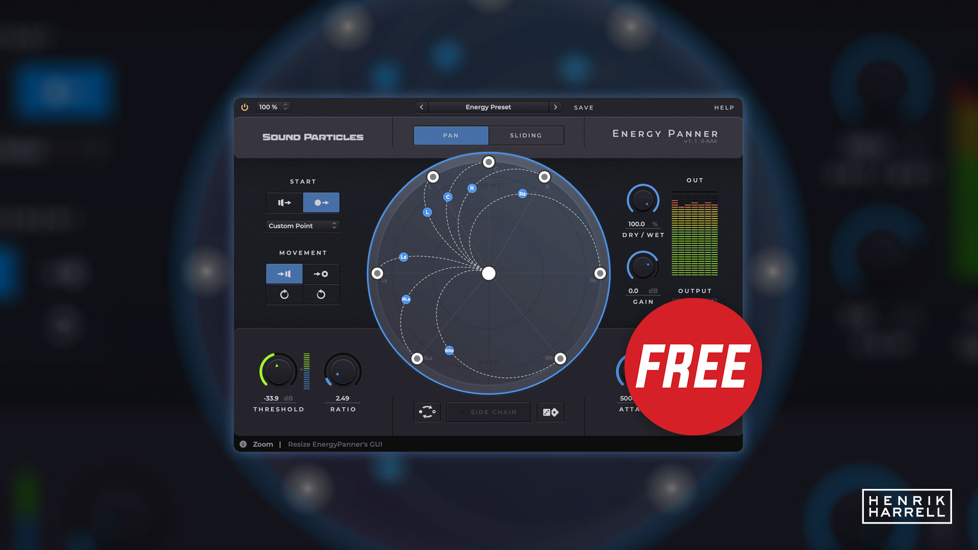 Get Energy Panner by Sound Particles for Free