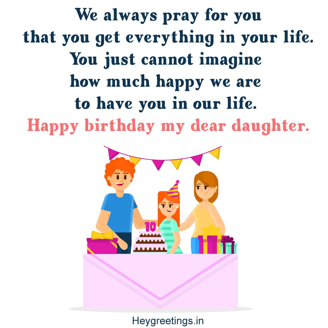 Birthday Wishes For Daughter - Hey Greetings