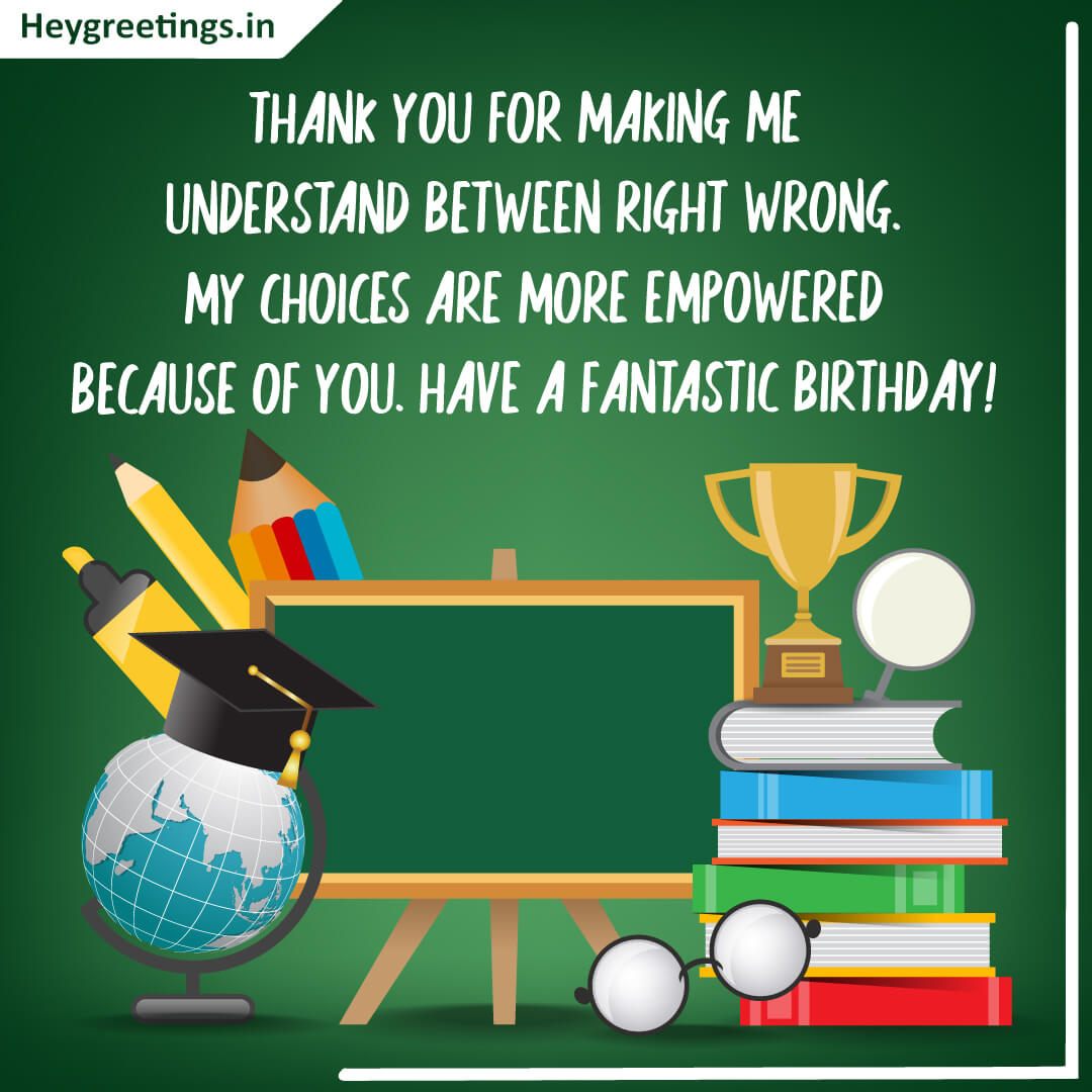 Happy Birthday Wish For Teacher