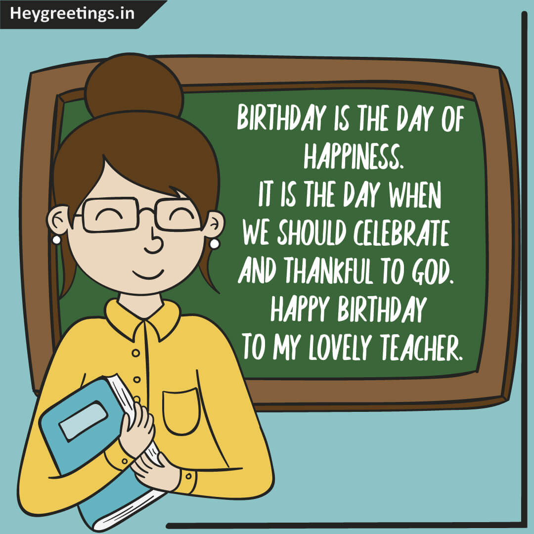 Happy Birthday Teacher Printable