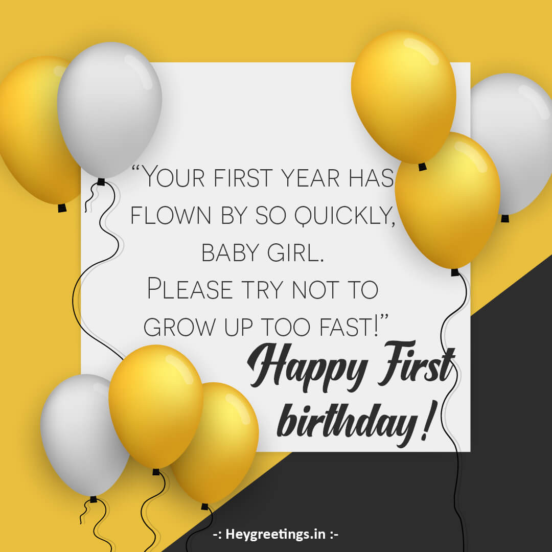 First Birthday Wishes - Hey Greetings