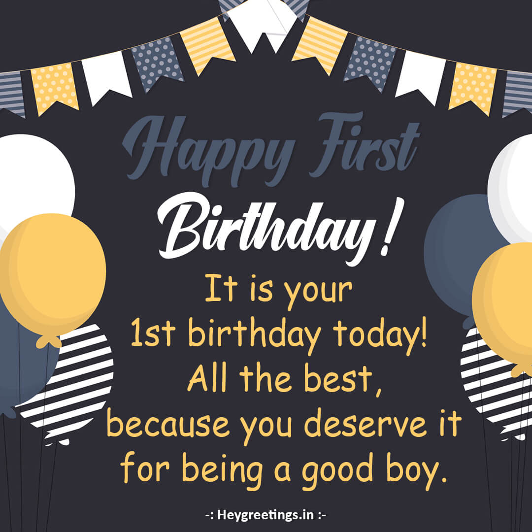 First Birthday Wishes - Hey Greetings