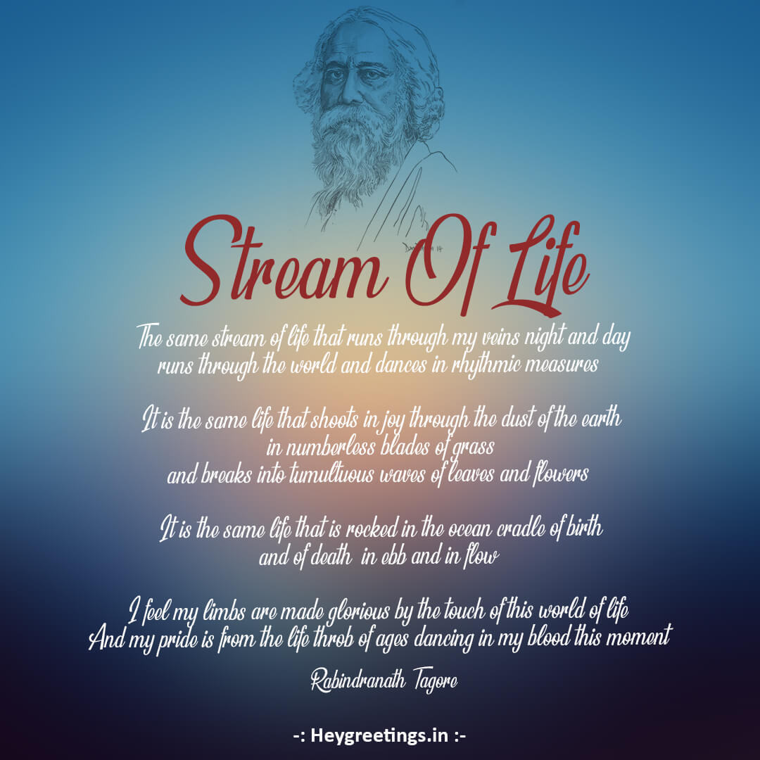 when i am dead poem by rabindranath tagore