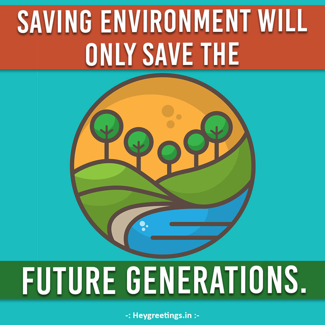 Slogan Save Environment Poster