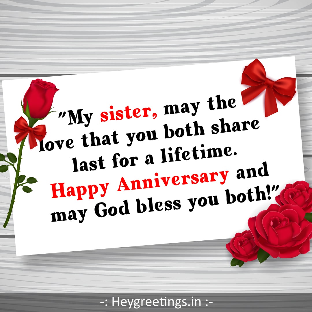 Wedding Anniversary Wishes For Sister Hey Greetings