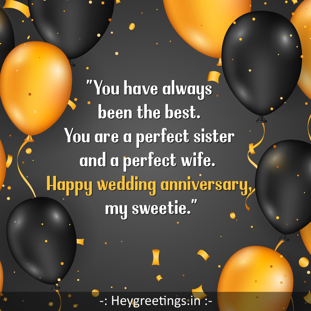 Wedding Anniversary Wishes For Sister Hey Greetings