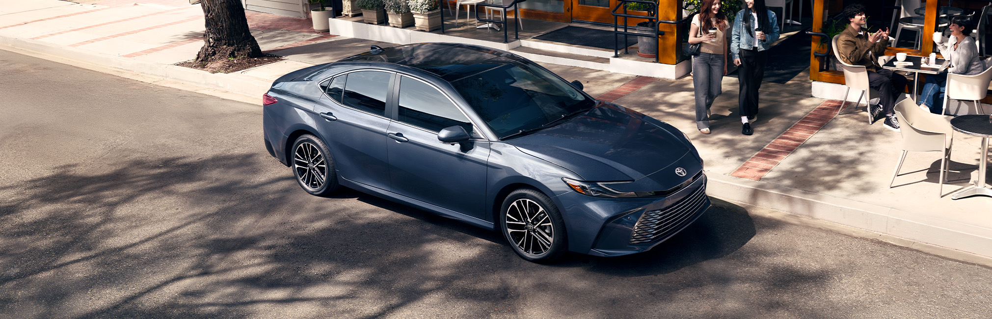 2026 Toyota Camry at CMA's Toyota of Martinsburg in Martinsburg, WV | Blue 2026 Toyota Camry parked on the side of the road