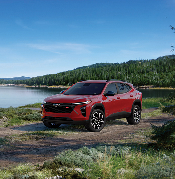 2025 Chevrolet Trax at Delaney Chevrolet of Greensburg | Red color 2025 Chevy Trax RS