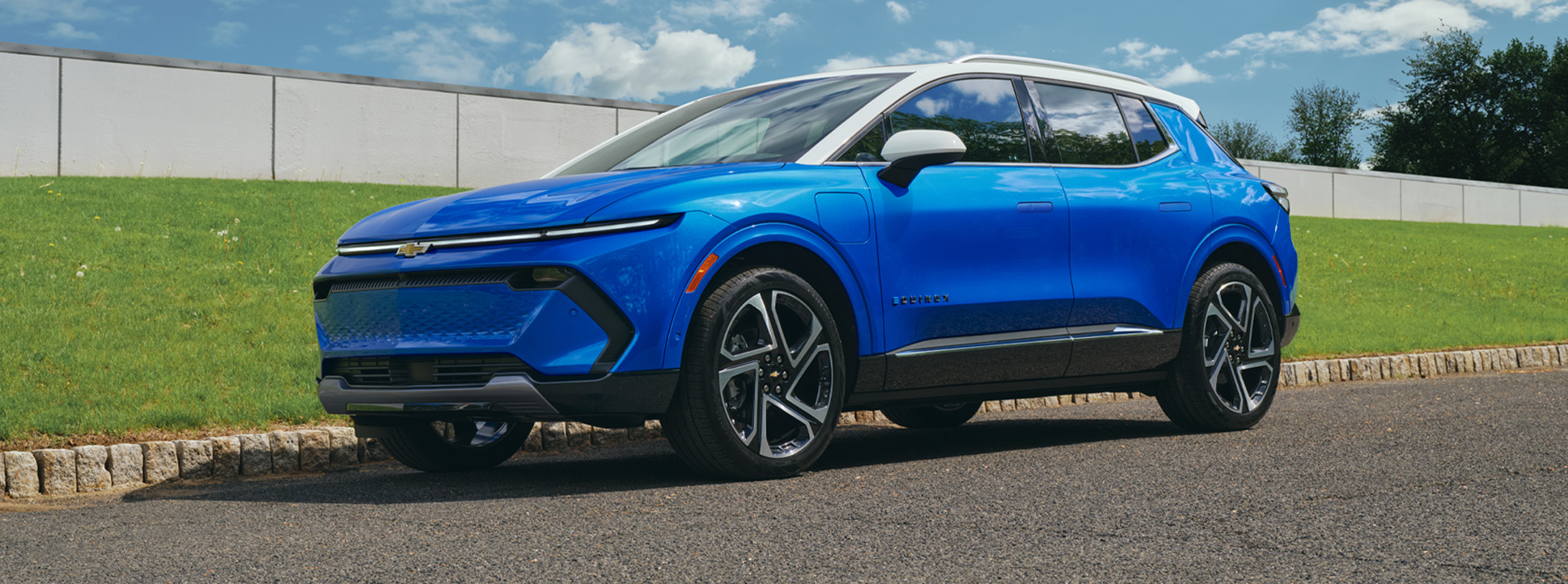 2026 Chevrolet Equinox at Delaney Chevrolet of Greensburg | Blue 2026 Chevy Equinox EV parked outside
