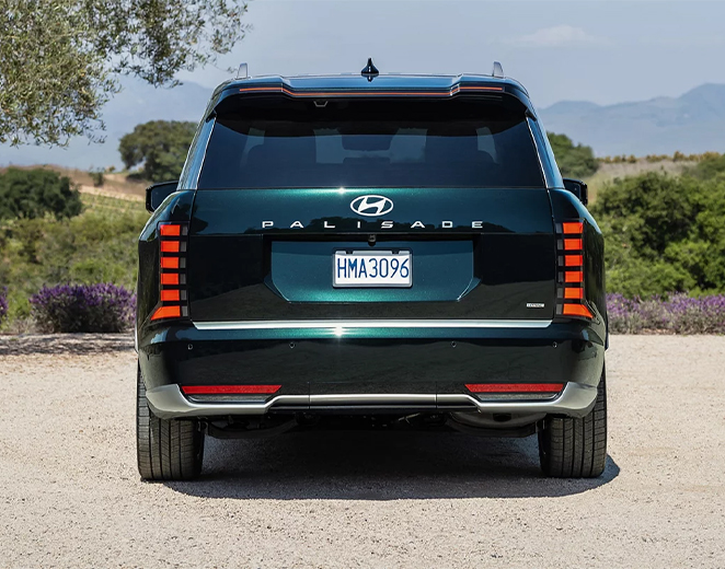 All-New 2026 Hyundai Palisade at Delaney Hyundai of Indiana | Interior of a 2026 Hyundai Palisade with a family sitting inside talking