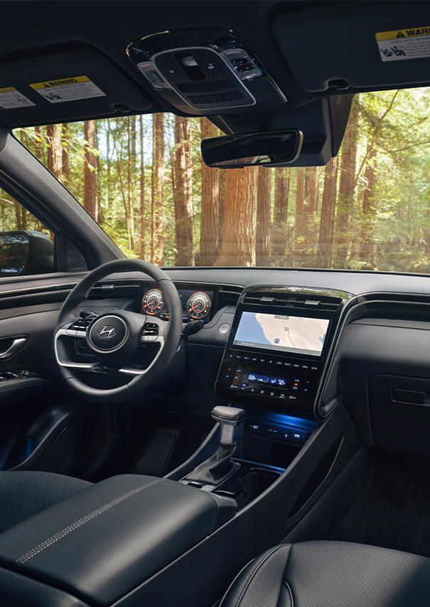  2026 Hyundai Santa Cruz at Delaney Hyundai of Indiana | Closer look at the interior of a 2026 Hyundai Santa Cruz