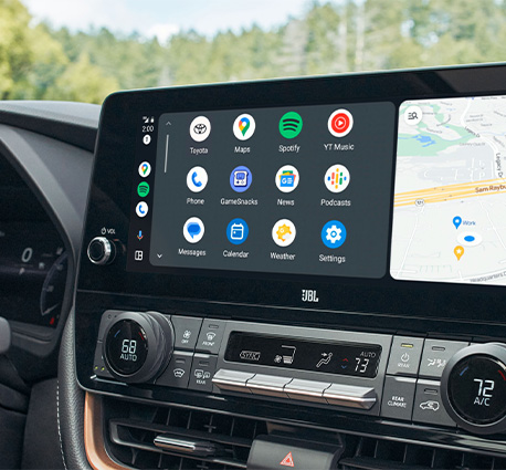 2025 Toyota Grand Highlander at Delaney Toyota of DuBois in DuBois, PA | Android Auto displayed on center console