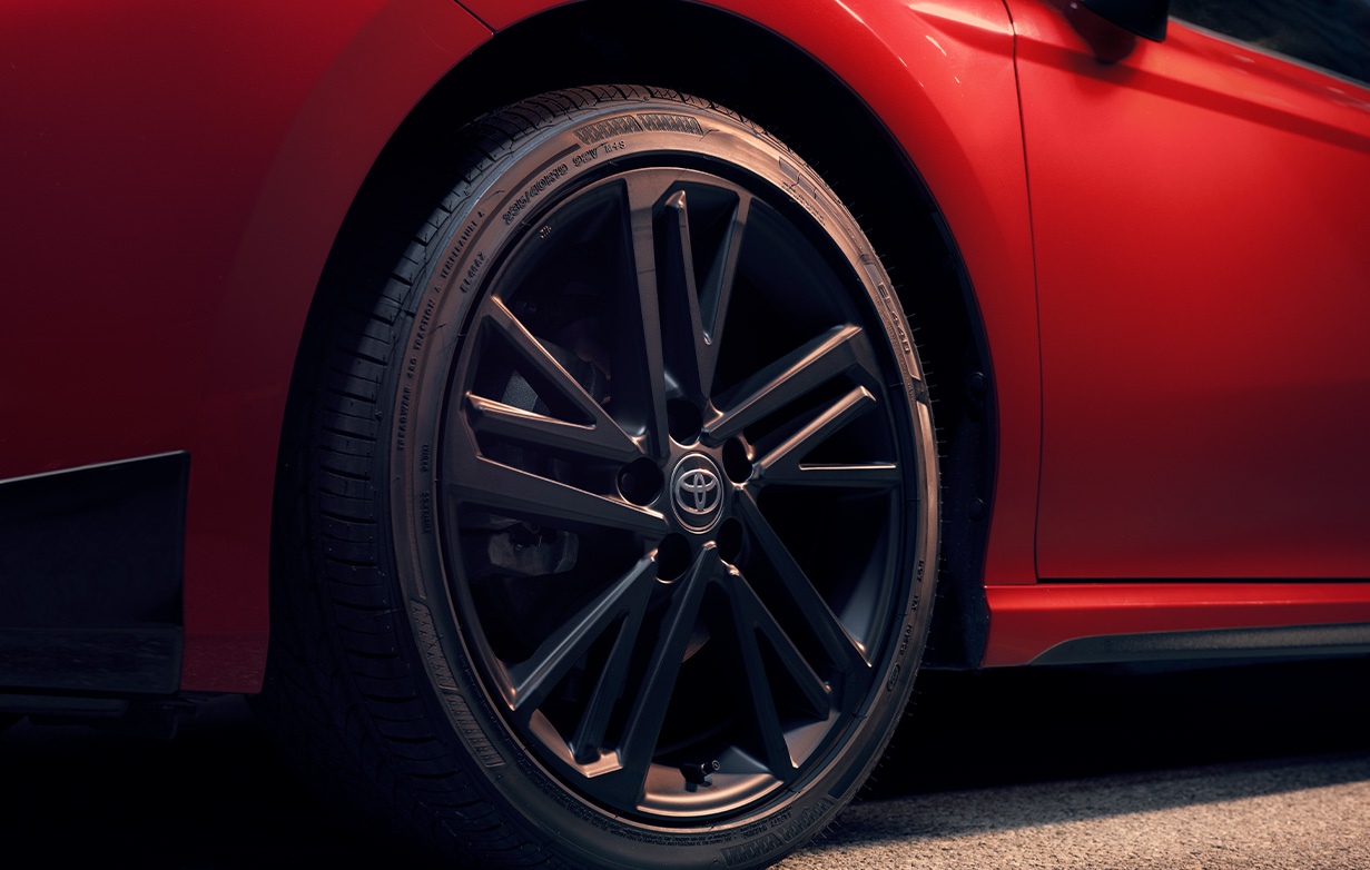 2026 Toyota Camry at Lancaster Toyota in East Petersburg, PA | Close up of the wheel of a 2026 Toyota Camry 2026 Toyota Camry at Lancaster Toyota in East Petersburg, PA | Close up of the wheel of a 2026 Toyota Camry