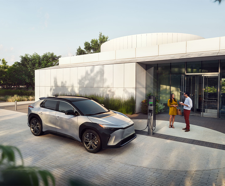 How to prepare your home for your new Electric Vehicle at Palmiero Toyota in Meadville, PA | 2025 Toyota bZ4X charging by a charging station How to prepare your home for your new Electric Vehicle at Palmiero Toyota in Meadville, PA | 2025 Toyota bZ4X charging by a charging station