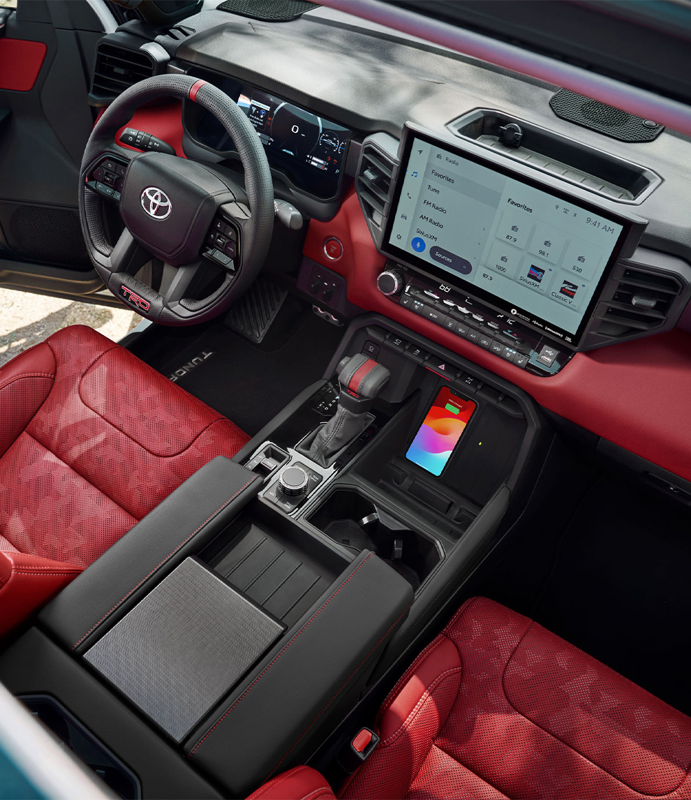 The New 2026 Toyota Tundra at CMA's Toyota of Martinsburg in Martinsburg, WV | Interior of a 2026 Toyota Tundra TRD edition