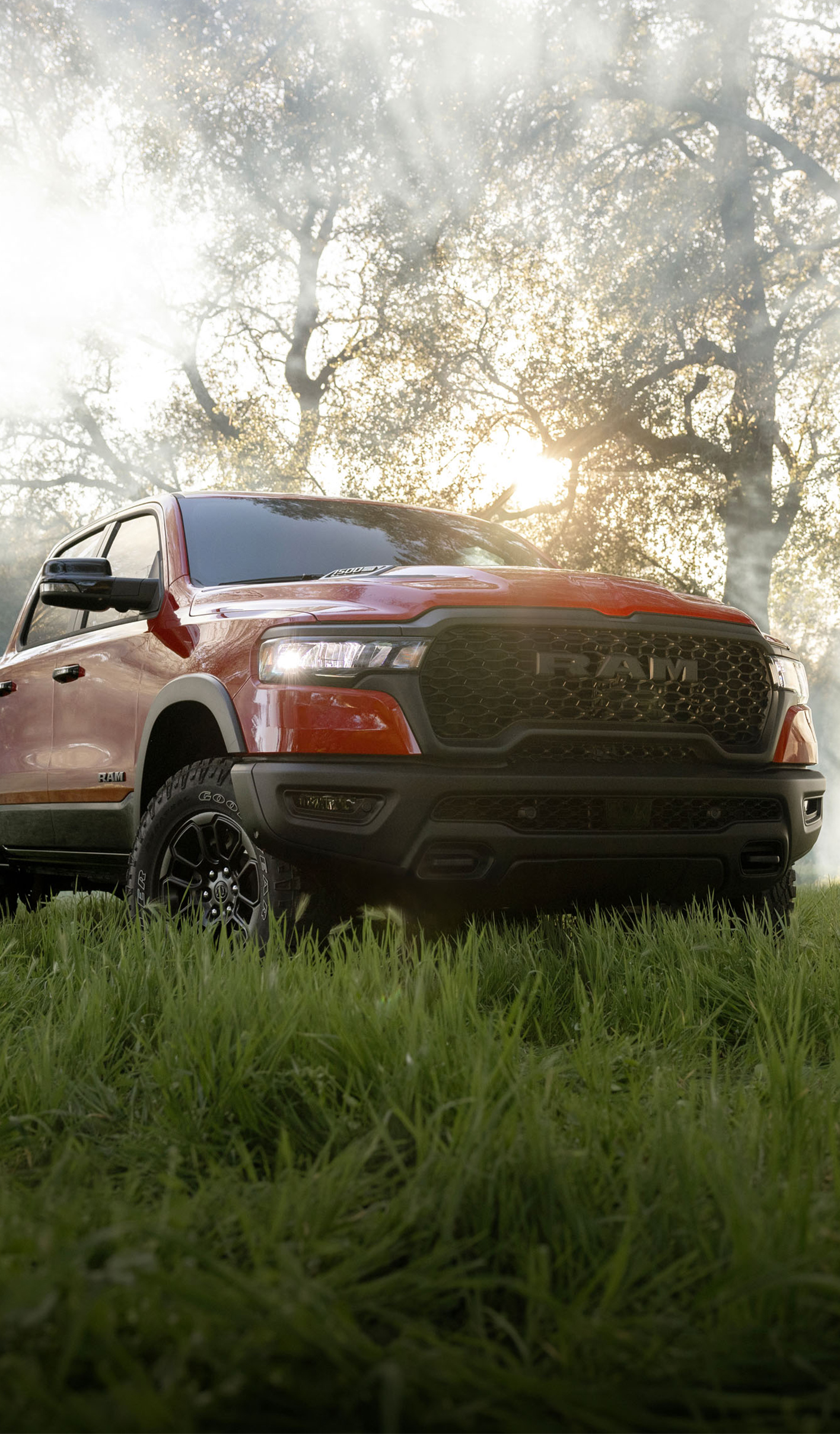 2026 Ram 1500 at CMA's CDJR of Martinsburg | Front profile of a red 2026 Ram 1500 2026 Ram 1500 at CMA's CDJR of Martinsburg | Front profile of a red 2026 Ram 1500