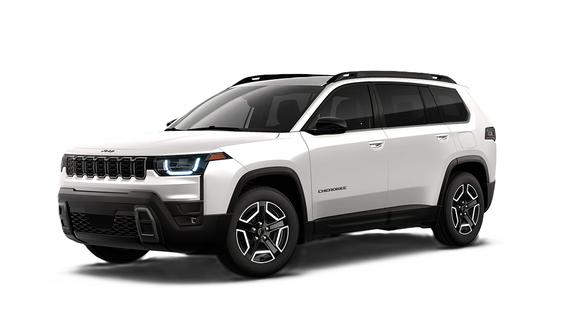 2026 Jeep Cherokee vs. Toyota RAV4, Honda CR-V and Mazda CX-50 comparison at Delaney CDJR of DuBois in DuBois, PA | White 2026 Jeep Cherokee