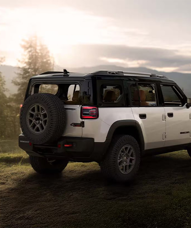 2026 Jeep Recon at Delaney CDJR of DuBois | Rear profile of a white 2026 Jeep Recon