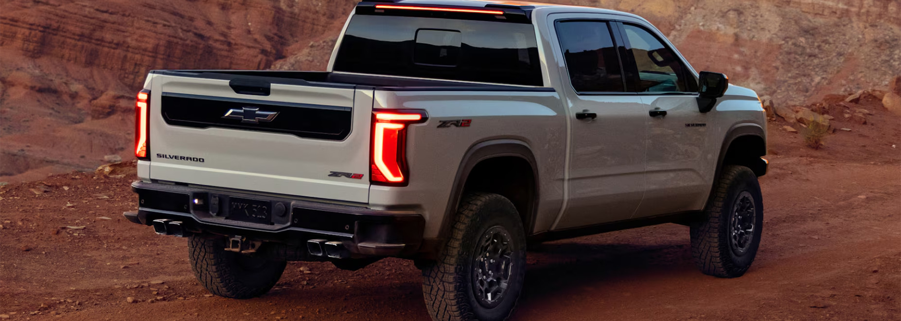 2027 Chevrolet Silverado 1500 coming soon to Delaney Chevrolet of Greensburg in Greensburg, PA | Rear profile of a grey 2027 Chevrolet Silverado 2027 Chevrolet Silverado 1500 coming soon to Delaney Chevrolet of Greensburg in Greensburg, PA | Rear profile of a grey 2027 Chevrolet Silverado