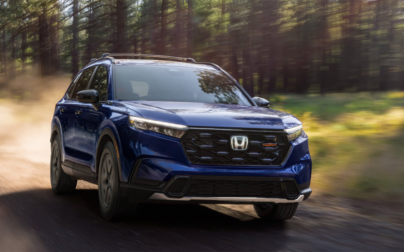 New 2026 Honda CR-V at Delaney Honda | Blue 2026 Honda CR-V Trailsport New 2026 Honda CR-V at Delaney Honda | Blue 2026 Honda CR-V Trailsport