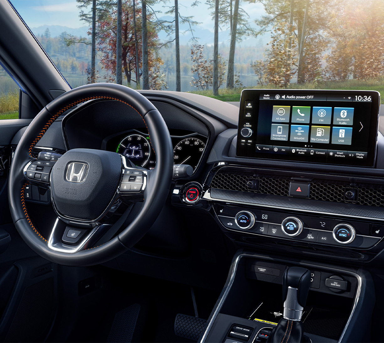 2026 Honda CR-V LX and EX trim comparison at Delaney Honda in Indiana, PA | Interior of a 2026 Honda CR-V 2026 Honda CR-V LX and EX trim comparison at Delaney Honda in Indiana, PA | Interior of a 2026 Honda CR-V