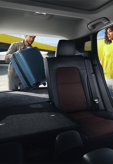 2026 Nissan Kicks at Delaney Nissan of Greensburg | Man putting his luggage in the trunk space of his 2026 Nissan kicks 2026 Nissan Kicks at Delaney Nissan of Greensburg | Man putting his luggage in the trunk space of his 2026 Nissan kicks