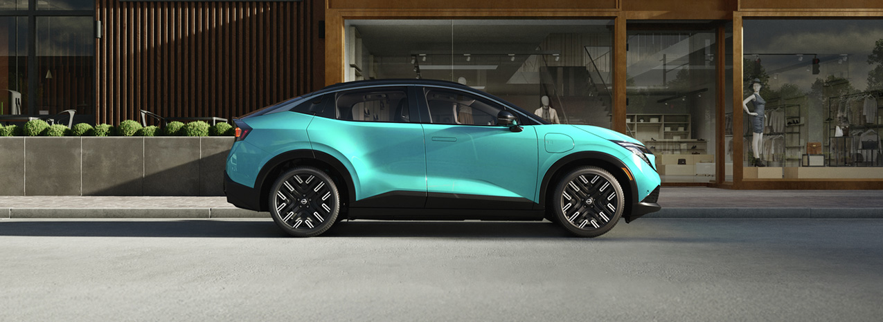 2026 Nissan Leaf at Delaney Nissan of Greensburg | Side profile of a 2026 Nissan leaf in the color teal 2026 Nissan Leaf at Delaney Nissan of Greensburg | Side profile of a 2026 Nissan leaf in the color teal
