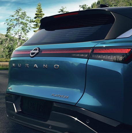 2026 Nissan Murano at Delaney Nissan of Greensburg in Greensburg, PA | Rear 2026 Nissan Murano in the color blue 2026 Nissan Murano at Delaney Nissan of Greensburg in Greensburg, PA | Rear 2026 Nissan Murano in the color blue